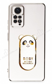 Eiroo Xiaomi Redmi Note 11 Pro Baby Panda Standl Beyaz Silikon Klf