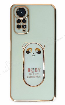 Eiroo Xiaomi Redmi Note 11 Pro Baby Panda Standl Yeil Silikon Klf
