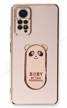 Eiroo Xiaomi Redmi Note 11 Pro Baby Panda Standl Pembe Silikon Klf