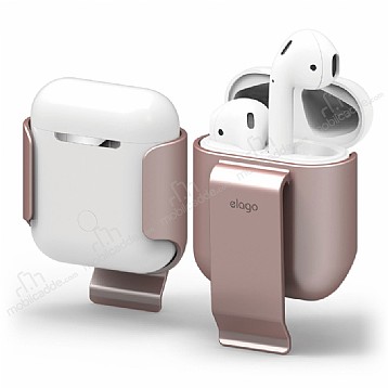 Elago AirPods Carrying Clip Rose Gold Klf