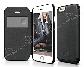 Elago iPhone 6 / 6S Kapakl Siyah Deri Klf