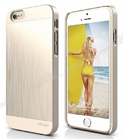 Elago iPhone 6 / 6S OutFit Series Alminyum Mat Gold Klf