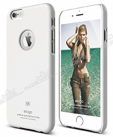 Elago iPhone 6 / 6S Slim Fit Beyaz Rubber Klf