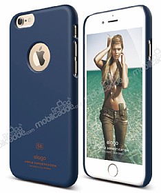 Elago iPhone 6 / 6S Slim Fit 1 Mavi Rubber Klf