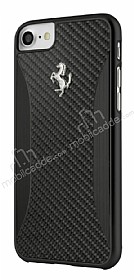 Ferrari iPhone 7 / 8 Karbon Siyah Rubber Klf