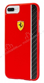 Ferrari iPhone 7 Plus / 8 Plus Krmz Rubber Klf