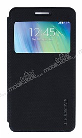 Ferrise Samsung Galaxy A5 Pencereli Standl Siyah Deri Klf