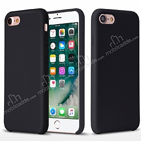 G-Case iPhone 7 / 8 Silikon Kenarl Siyah Rubber Klf