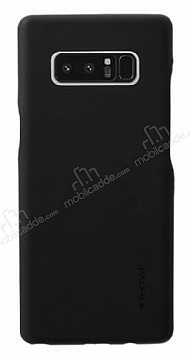 G-Case Noble Samsung Galaxy Note 8 Deri Grnml Siyah Rubber Klf