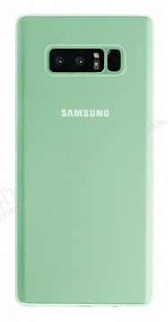 G-Case Couleur Samsung Galaxy Note 8 Ultra nce effaf Yeil Rubber Klf