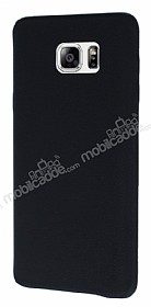 G-Case Samsung Galaxy Note 5 Deri Grnml Siyah Rubber Klf