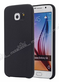 G-Case Samsung Galaxy S6 Deri Grnml Siyah Rubber Klf