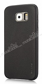 G-Case Samsung Galaxy S6 Edge Plus Deri Grnml Siyah Rubber Klf