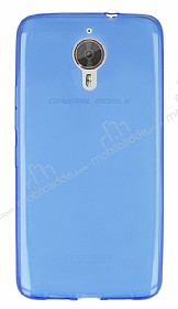General Mobile GM 5 Plus Ultra nce effaf Mavi Silikon Klf