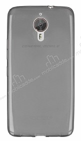 General Mobile GM 5 Plus Ultra nce effaf Siyah Silikon Klf