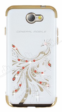 General Mobile GM6 Gold Peacock Tal effaf Silikon Klf