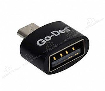Go Des GD-CT06 Micro USB OTG Dntrc Siyah Adaptr