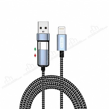 Go Des GD-UC583 2 in 1 Lightning To PD-USB Kablo 1m