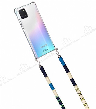 hippi Samsung Galaxy Note 10 Lite Lemon Örgü Yassı Askılı Ultra Koruma Telefon Kılıfı