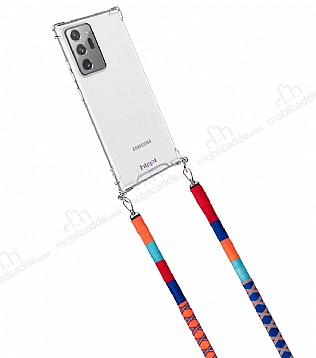 hippi Samsung Galaxy Note 20 Ultra Pomegranate Örgü Yassı Askılı Ultra Koruma Telefon Kılıfı