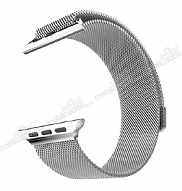 Hoco Apple Watch Milanese Loop Silver Metal Kordon (42 mm)
