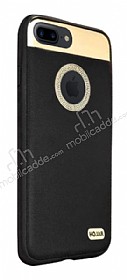 Hojar iPhone 7 Plus Deri Siyah Rubber Klf