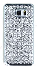 Hojar Samsung Galaxy Note 5 Tal Silver Rubber Klf