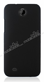 HTC Desire 300 Sert Mat Siyah Rubber Klf