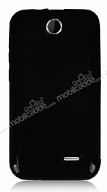 HTC Desire 310 Siyah Silikon Klf
