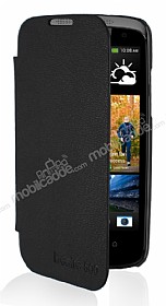 HTC Desire 500 nce Yan Kapakl Siyah Klf