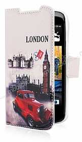 HTC Desire 500 London Czdanl Yan Kapakl Klf