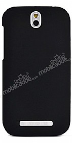 HTC Desire 500 Sert Mat Siyah Rubber Klf