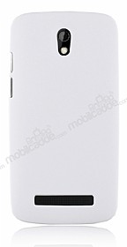 HTC Desire 500 Sert Mat Beyaz Rubber Klf