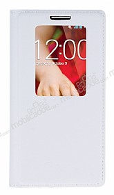LG G2 mini Uyku Modlu Pencereli Beyaz Klf