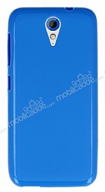 HTC Desire 620 Mavi Silikon Klf