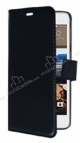 HTC Desire 728G Czdanl Yan Kapakl Siyah Deri Klf