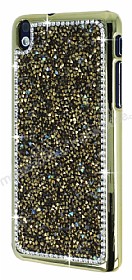 HTC Desire 816 Metal Kenarl Tal Gold Rubber Klf