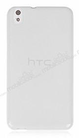HTC Desire 816 effaf Beyaz Silikon Klf
