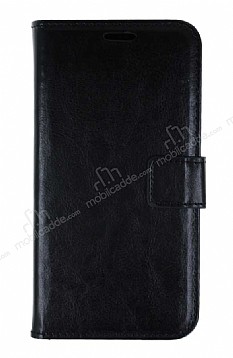 HTC Desire 828 Czdanl Kapakl Siyah Deri Klf