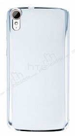 HTC Desire 828 Silver Kenarl effaf Rubber Klf