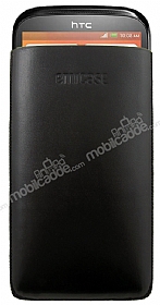 HTC Desire X ekmeli Siyah Deri Klf