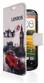 HTC Desire X London Czdanl Yan Kapakl Klf