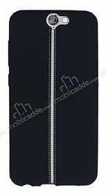 HTC One A9 Kadife Dokulu Siyah Silikon Klf