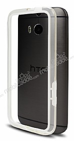 HTC One M8 Bumper ereve Beyaz Klf