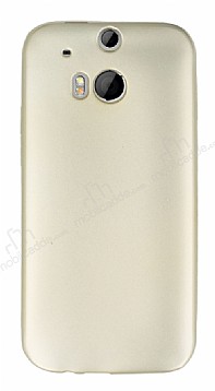 HTC One M8 Mat Gold Silikon Klf