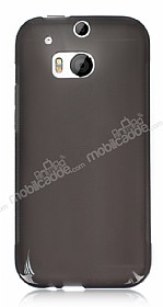 HTC One M8 Siyah Silikon Klf