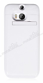 HTC One M8 Standl Bataryal Beyaz Klf