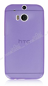 HTC One M8 Ultra nce effaf Mor Silikon Klf