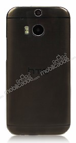 HTC One M8 Ultra nce effaf Siyah Silikon Klf