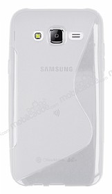 Samsung Galaxy J5 Desenli effaf Silikon Klf